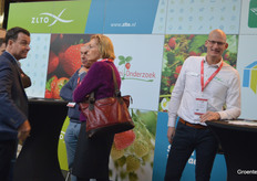 Frits van Dijkman from ZLTO at the entrance stand that couldn't be missed.